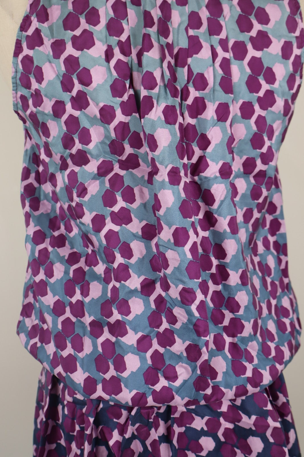 LIU JEANS BY LIU JO VESTITO DONNA TG 42 WOMAN CASUAL VINTAGE DRESS SETA