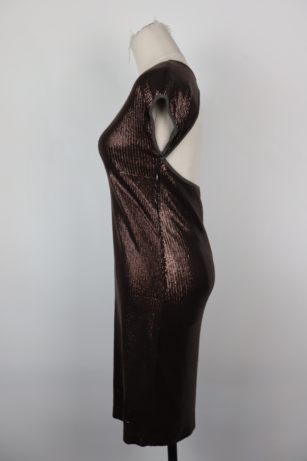 MAX & CO VESTITO ABITO DONNA TG. 44 WOMAN CASUAL VINTAGE DRESS PAILLETTES