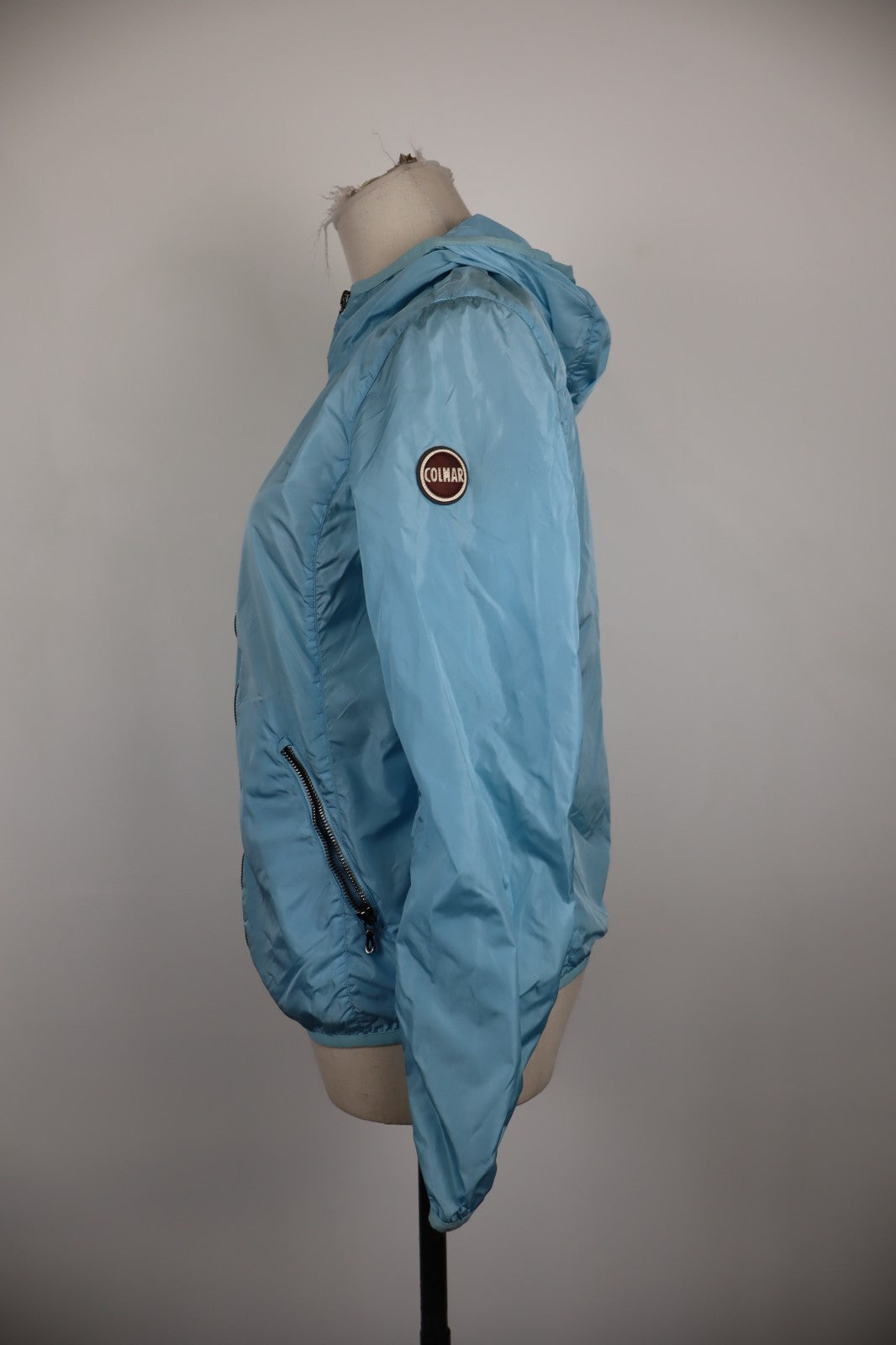 COLMAR KWAY GIUBBINO DONNA S WOMEN IMPERMEABILE CASUAL JACKET VINTAGE CELESTE