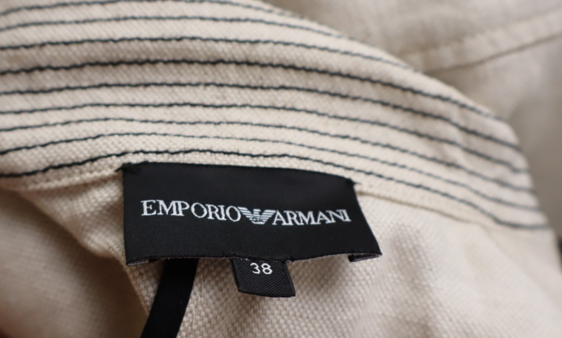 EMPORIO ARMANI BLAZER GIACCA COTONE DONNA Tg 38 WOMAN VINTAGE JACKET CASUAL