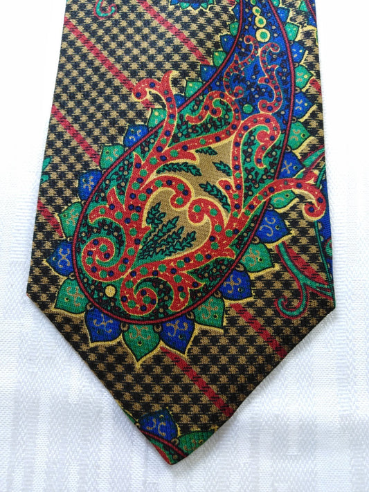 ENRICO COVERI 100% SILK TIE SETA CRAVATTA NECKTIE MADE IN ITALY CLASSIC