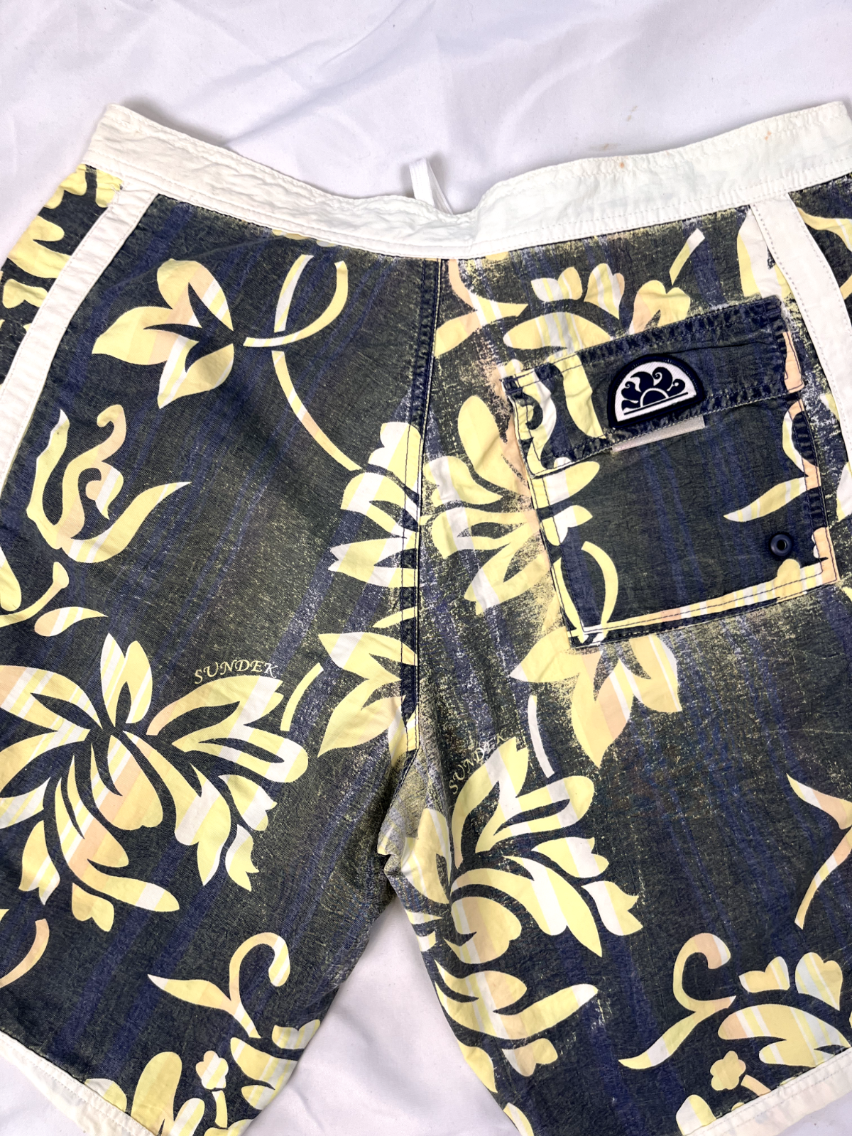 SUNDEK COSTUME PANTALONCINO MARE UOMO TG 34/48 MEN SWIMSUIT VINTAGE CASUAL