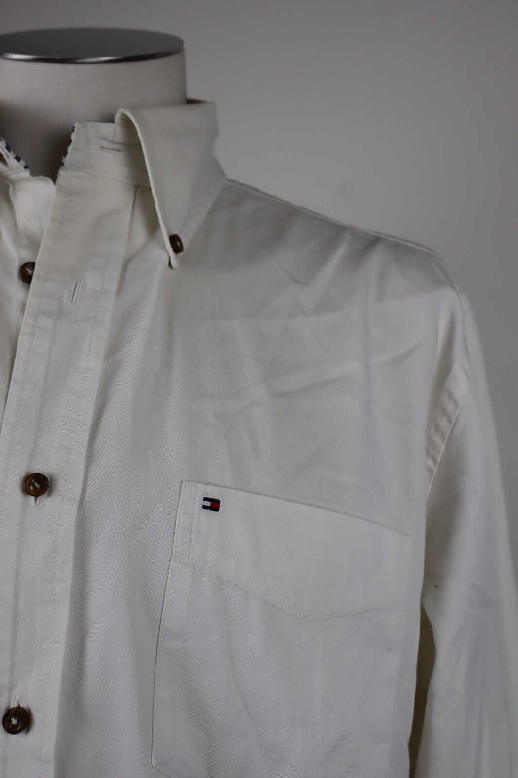 TOMMY HILFIGER CAMICIA UOMO TG. M MAN CASUAL VINTAGE SHIRT COTONE