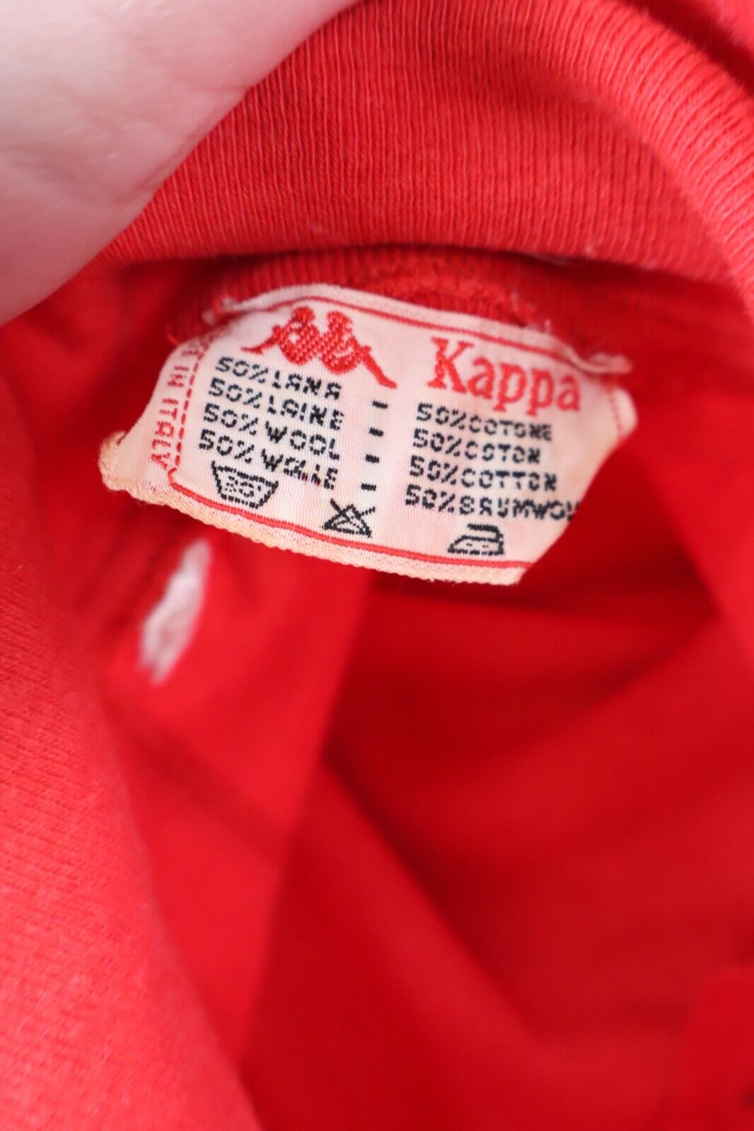 KAPPA MAGLIONE LANA COTONE VINTAGE UOMO Tg. M / L MAN SWEATER CASUAL