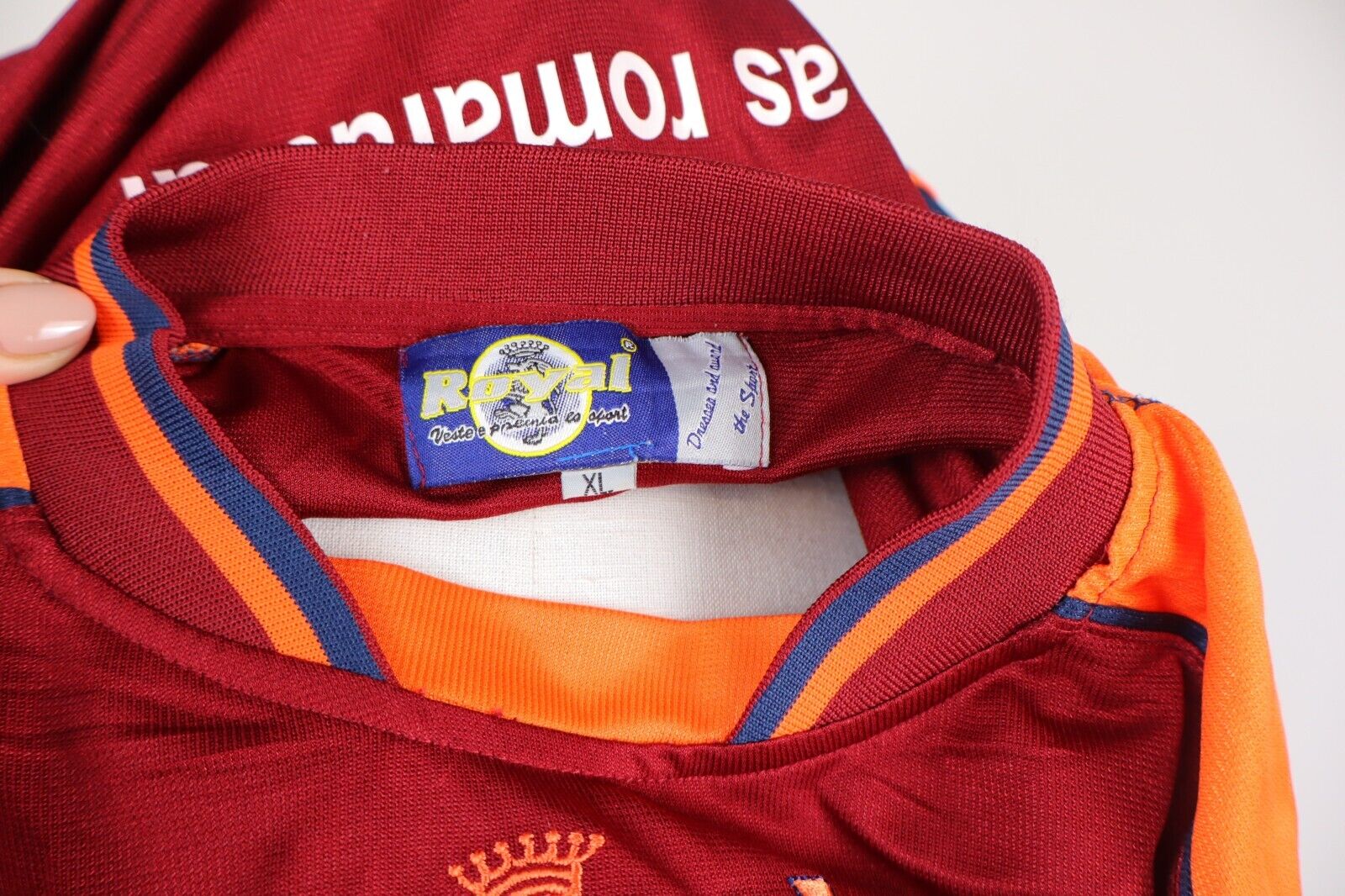 ROYAL ROMA MAGLIA CALCIO TRIKOT UOMO TG XL SOCCER JERSEY VINTAGE