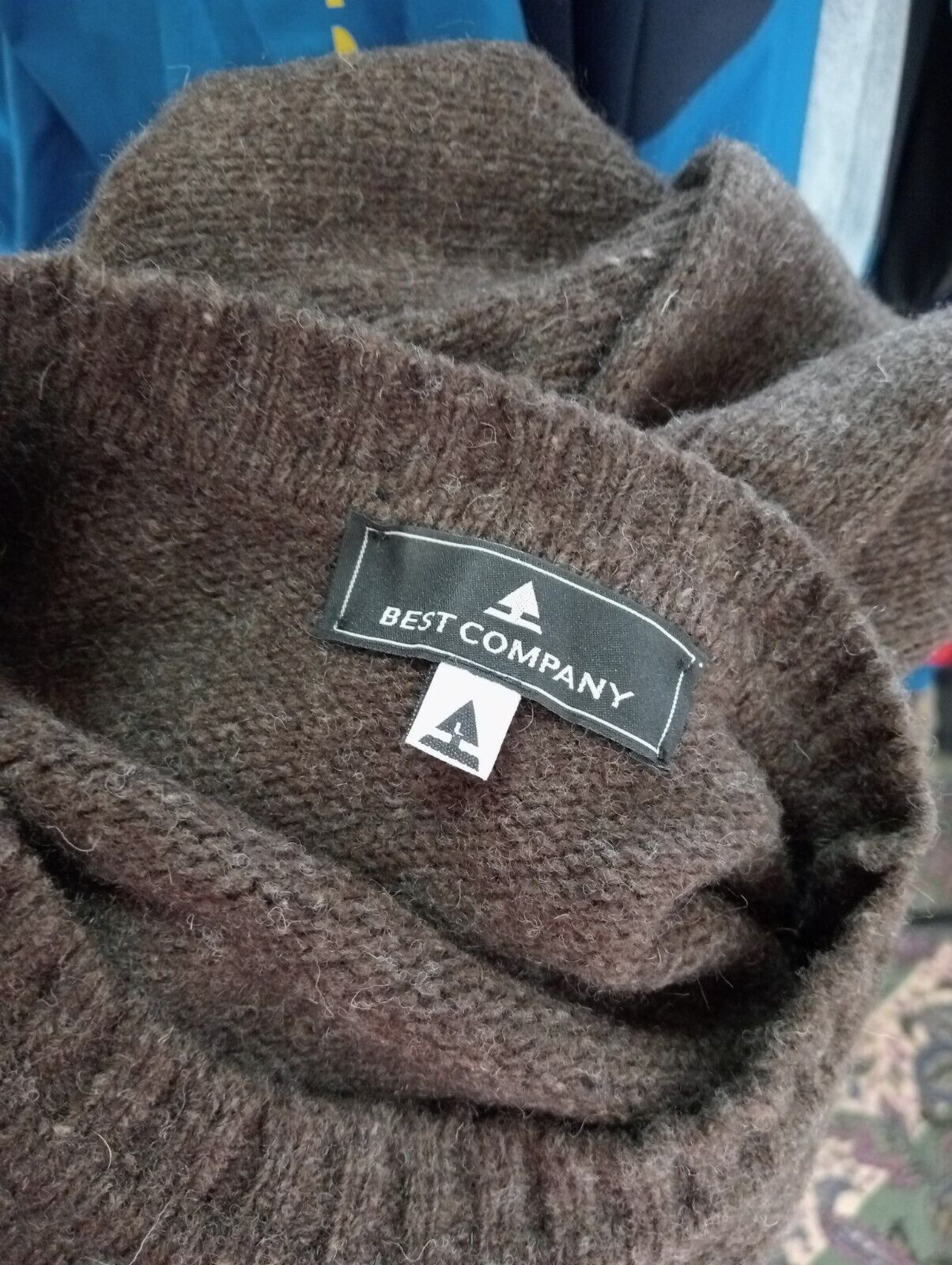 BEST COMPANY MAGLIONE LANA WOOL UOMO TG L MAN SWEATER CASUAL VINTAGE