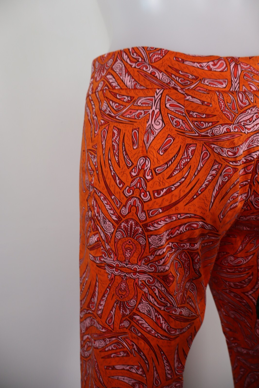 JOHN RICHMOND PANTALONE BERMUDA CASUAL DONNA TG 40 WOMAN VINTAGE PANTS COTONE