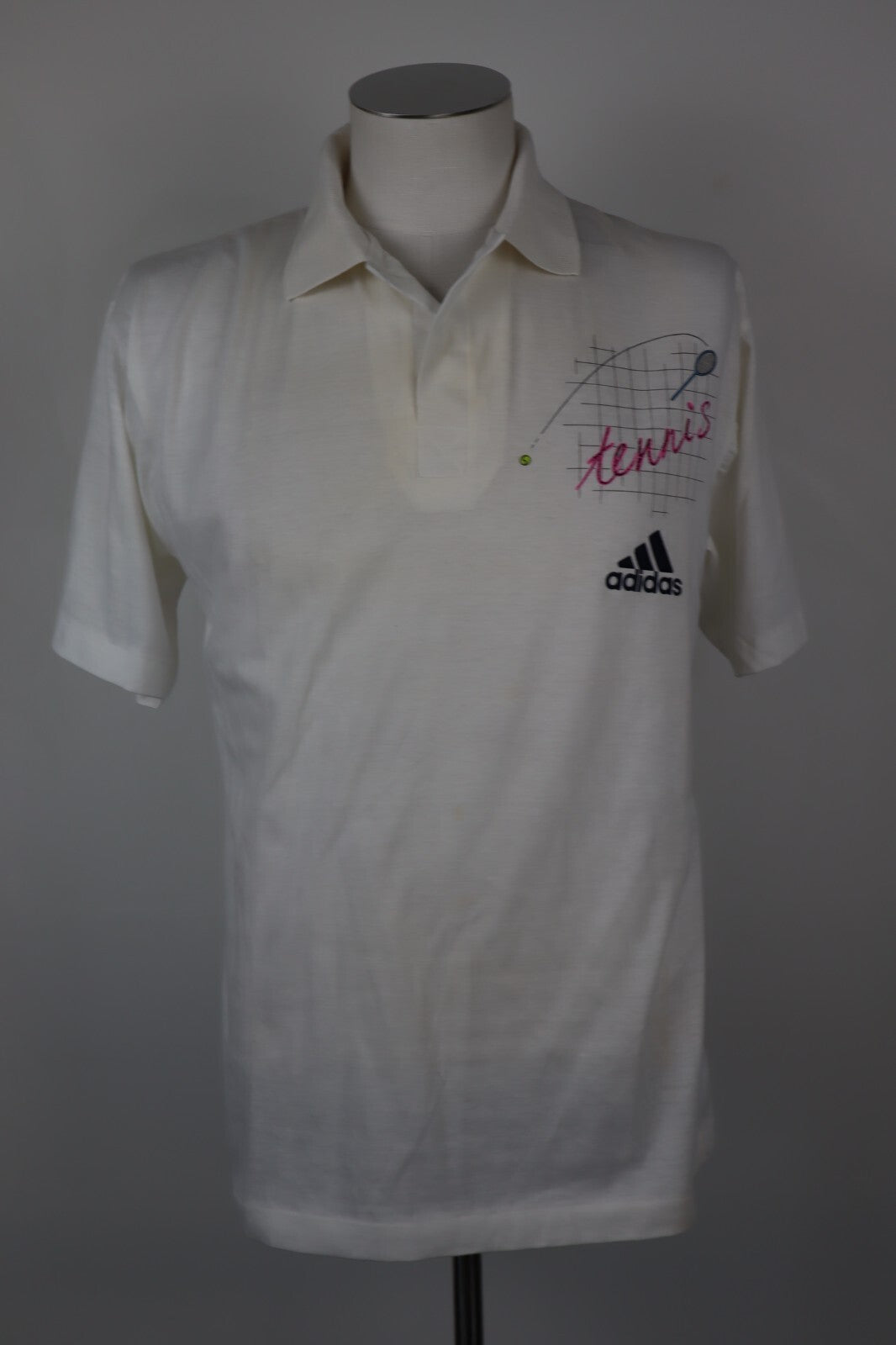 ADIDAS MAGLIA POLO TENNIS UOMO TG. XL MAN T-SHIRT SPORT VINTAGE CON TAG