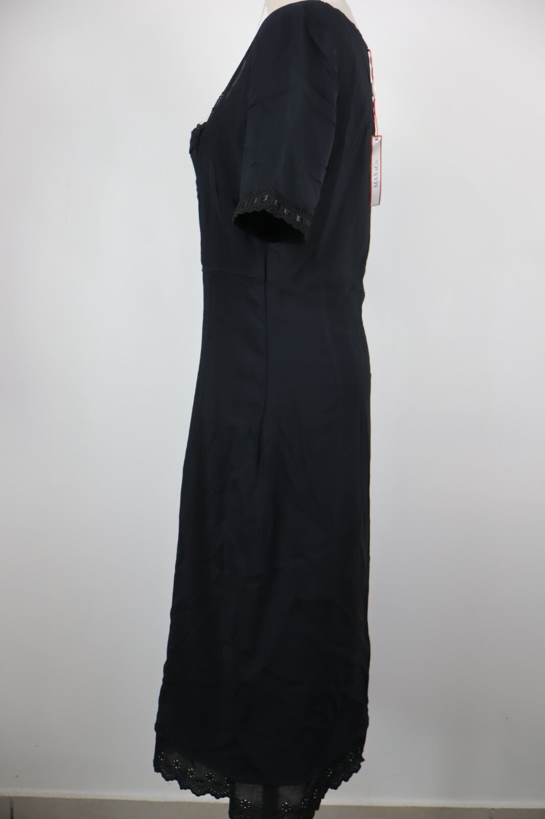 MAX & CO  TRENDS VESTITO DONNA TG. 46 WOMAN CASUAL VINTAGE DRESS MERLETTO LACES