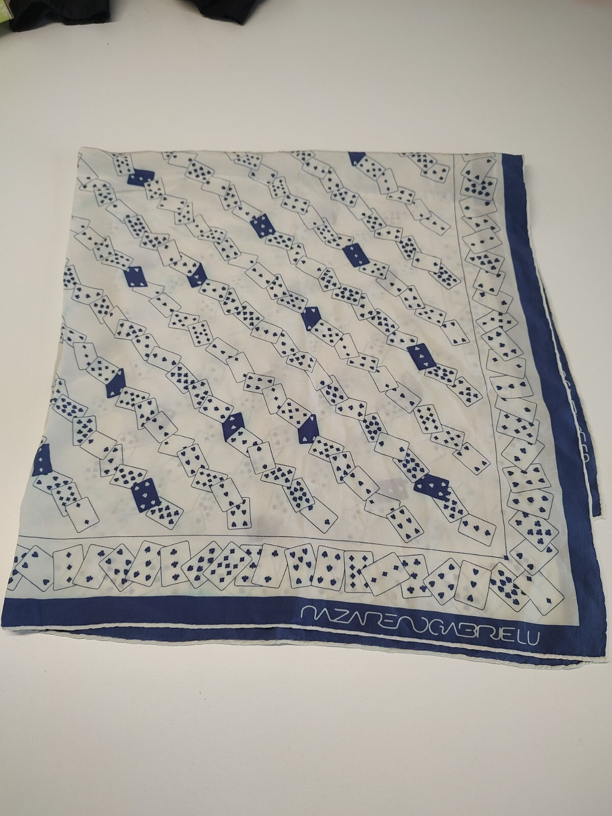 NAZARENO GABRIELLI FOULARD 100% SILK SETA SCARVES SCARF SQUARE MADE ITALY