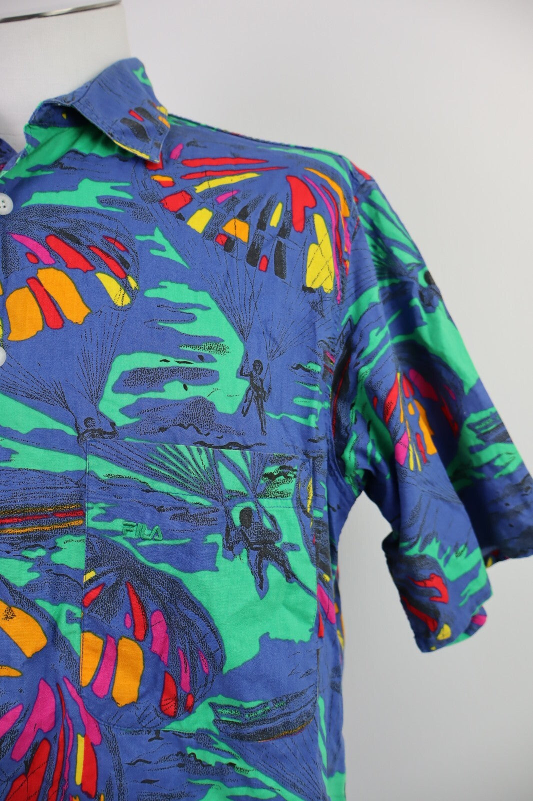 FILA CAMICIA UOMO TG 52 MAN SHIRT CASUAL VINTAGE COTONE COTTON