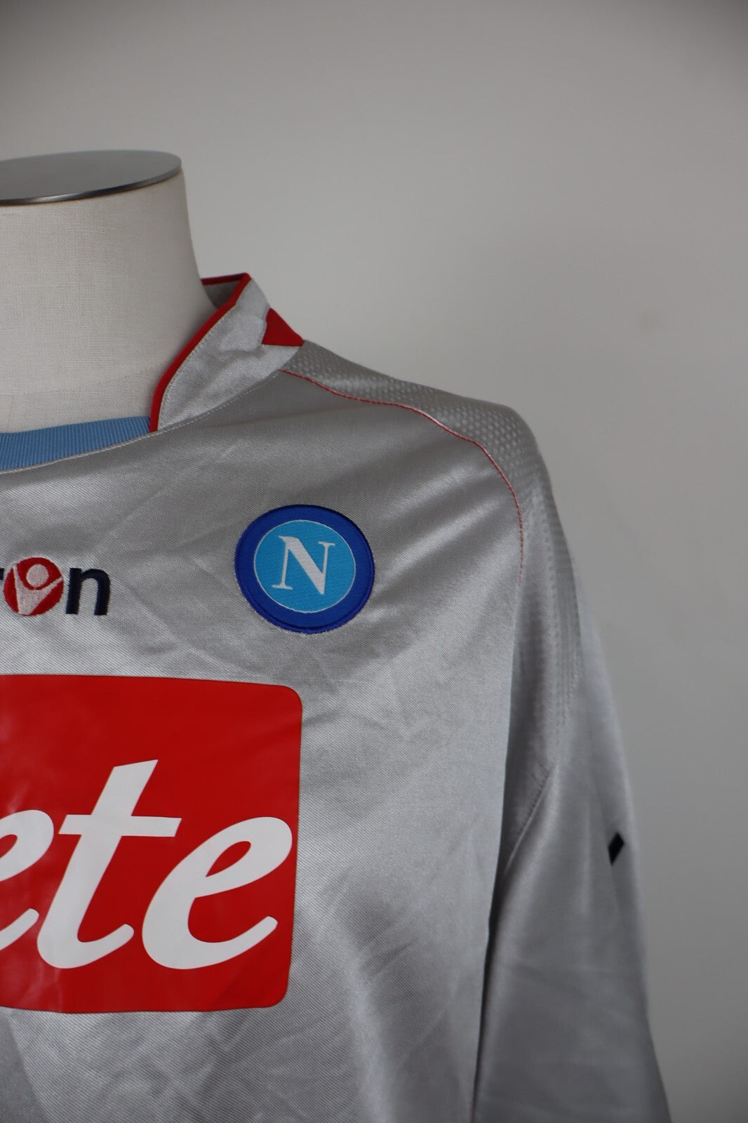 MACRON NAPOLI MAGLIA CALCIO UOMO Tg XXL SOCCER TRIKOT MAN JERSEY T-SHIRT SPORT