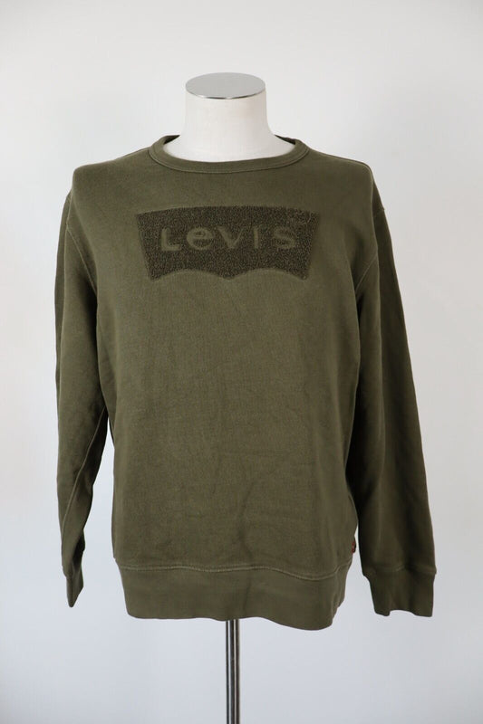 LEVI'S FELPA JACKET UOMO Tg M SPORT MAN SWEATSHIRT CASUAL VINTAGE
