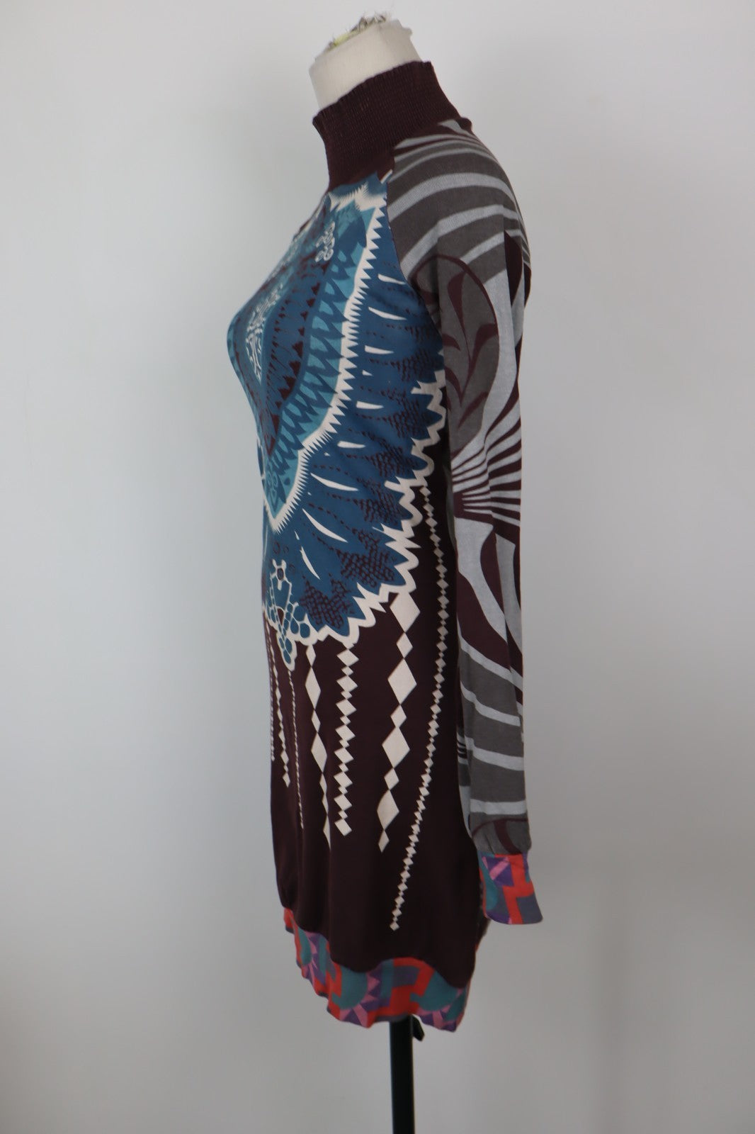 CUSTO BARCELONA VESTITO ABITO DONNA TG. 1 WOMAN CASUAL VINTAGE DRESS