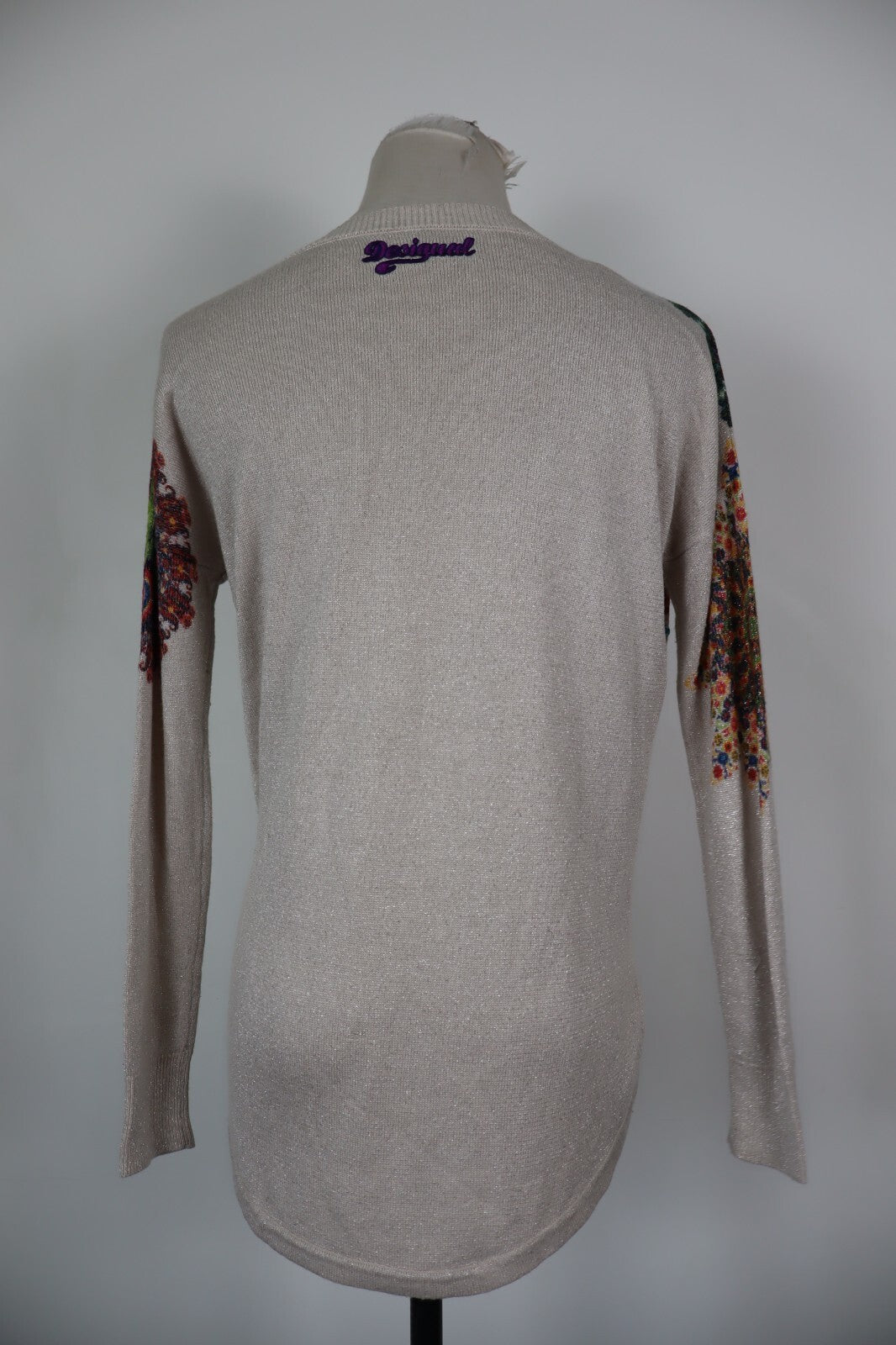DESIGUAL MAGLIONE MAGLIA DONNA TG S WOMAN SWEATER VINTAGE CASUAL FANTASIA