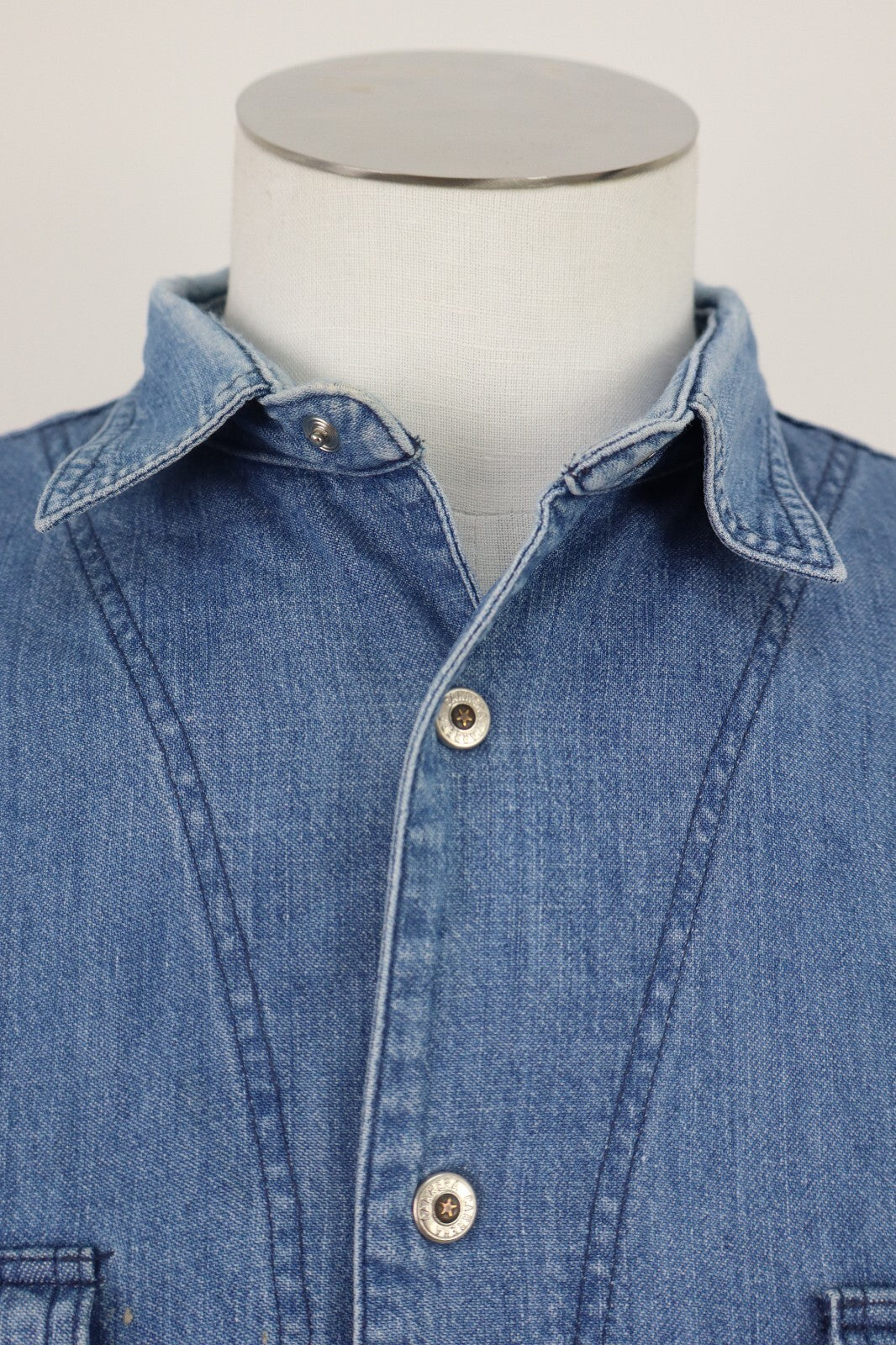 CARRERA CAMICIA JEANS UOMO TG. M  MAN CASUAL VINTAGE SHIRT COTONE DENIM