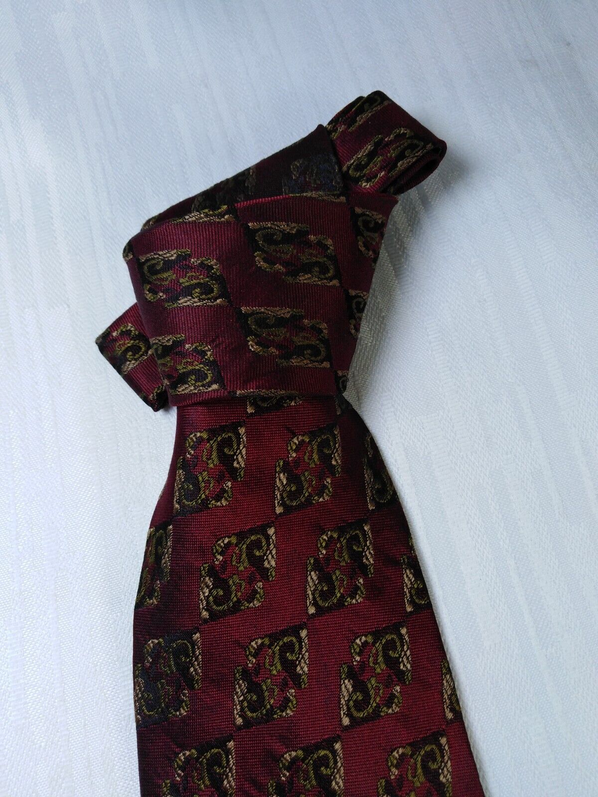 CHRISTIAN DIOR 100% SETA SILK TIE CRAVATTA NECKTIE ITALY VINTAGE CLASSIC