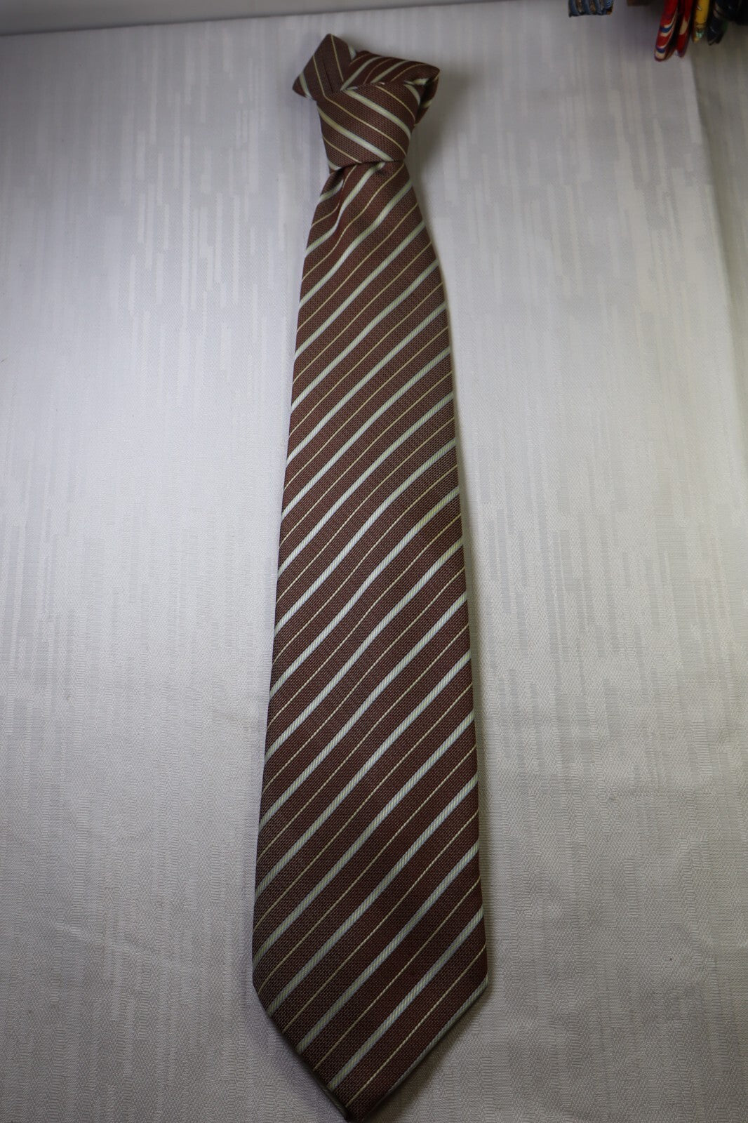 ANTONIO BASILE SILK TIE SETA CRAVATTA NECKTIE MADE IN ITALY SELF TIPPED