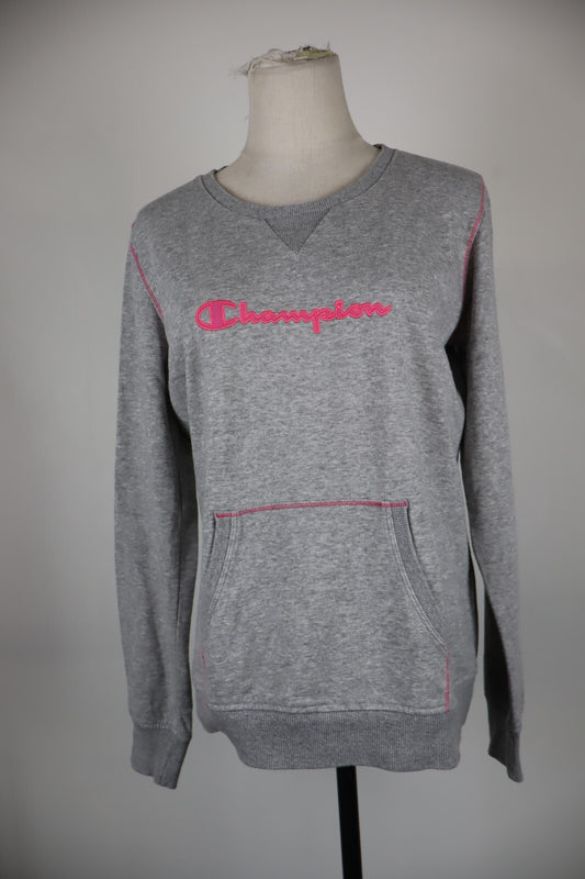 CHAMPION FELPA MAGLIA DONNA Tg L WOMAN CASUAL VINTAGE SPORT SWEATSHIRT
