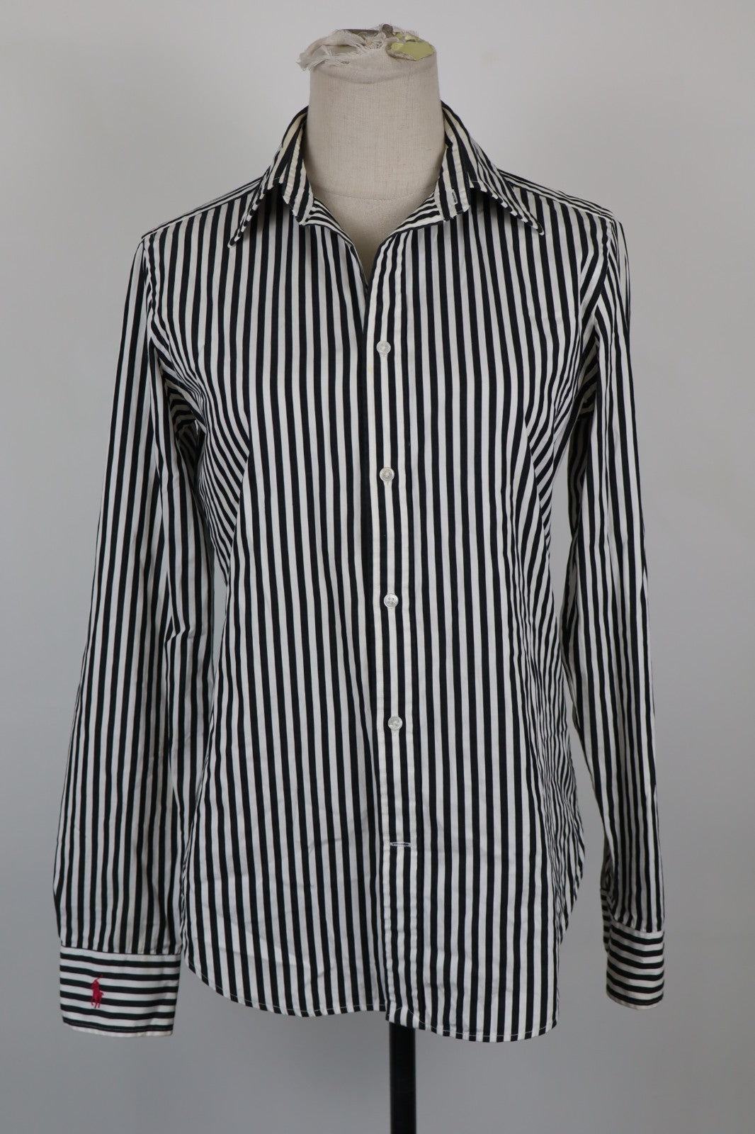 RALPH LAUREN CAMICIA DONNA SZ. 8 WOMAN SHIRT CASUAL VINTAGE 100% COTONE COTTON