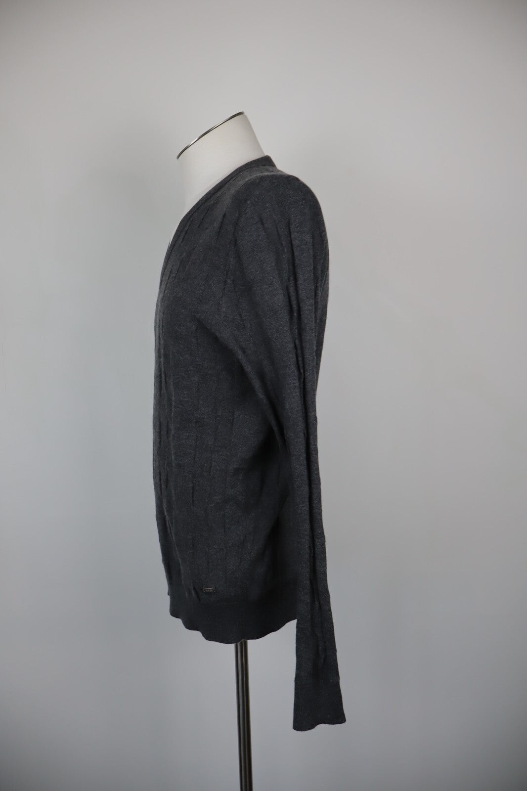 HUGO BOSS MAGLIONE COTONE CASHERE UOMO M SLIM MAN SWEATER CASUAL VINTAGE