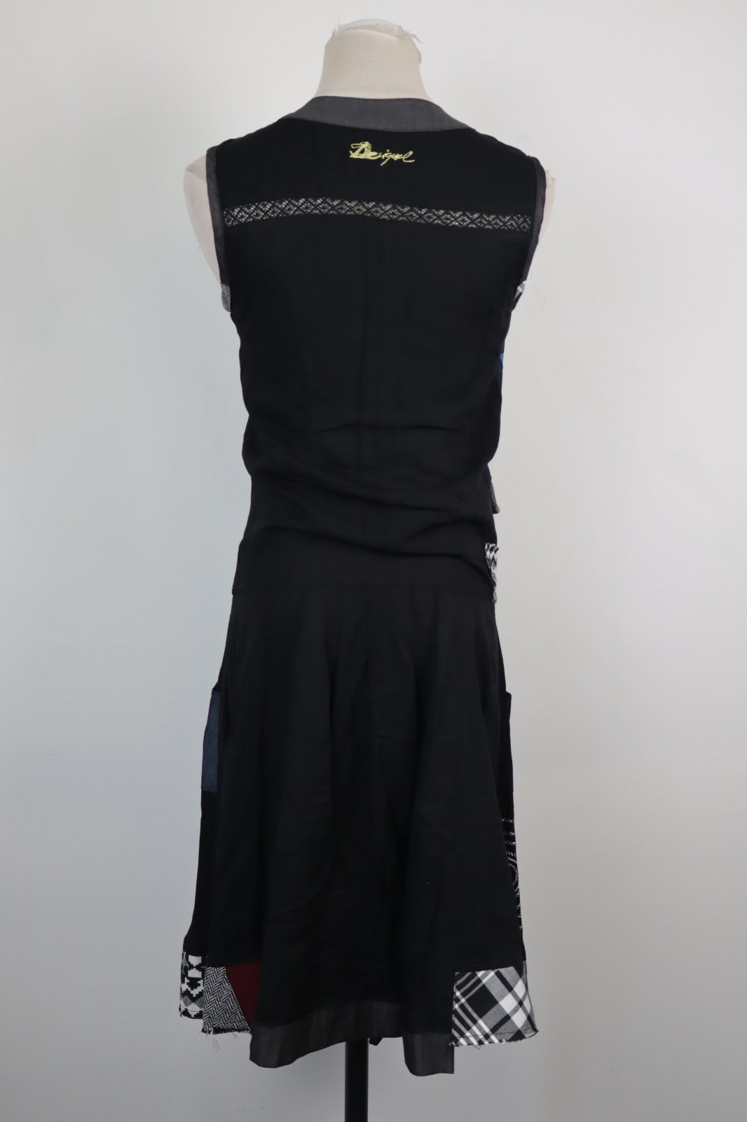 DESIGUAL VESTITO  DONNA TG 36 WOMAN CASUAL VINTAGE DRESS ABITO VISCOSA
