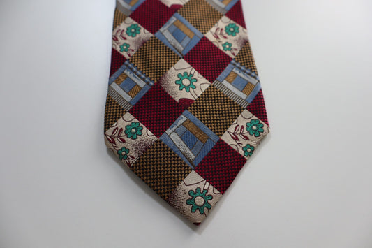 CARNAVAL DE VENISE 100% SILK TIE SETA CRAVATTA NECKTIE MADE IN ITALY CLASSIC