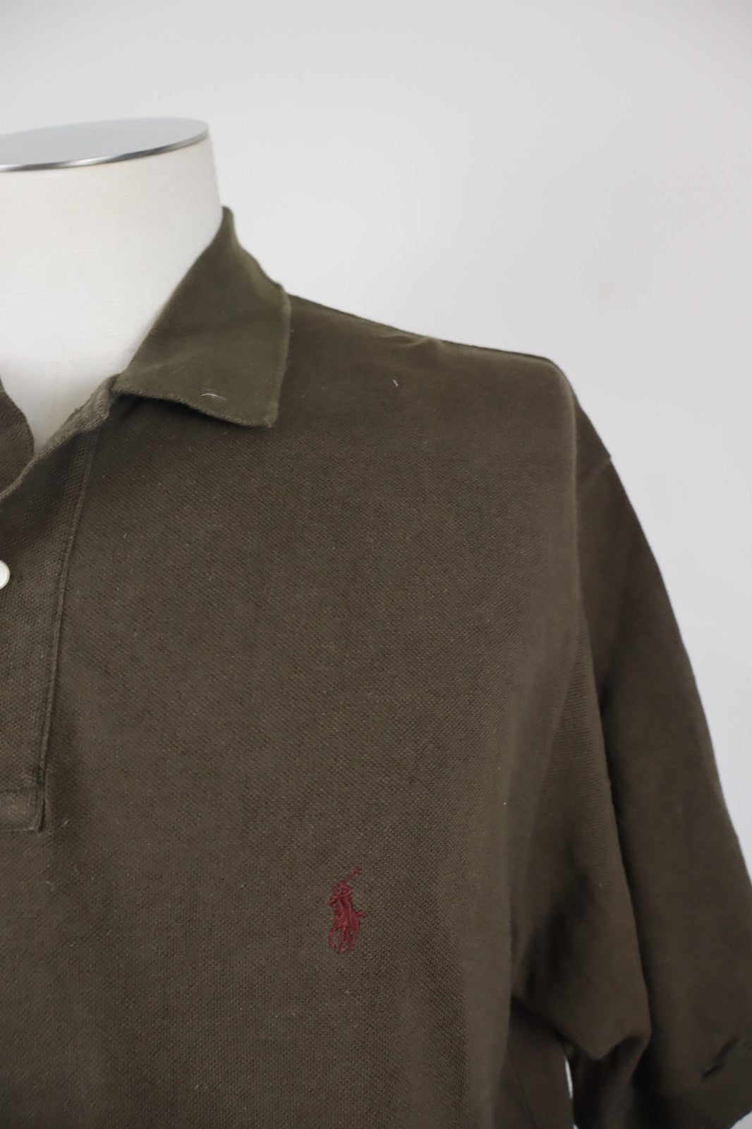 RALPH LAUREN MAGLIA POLO UOMO COTONE TG. L MAN COTTON SHIRT CASUAL VINTAGE LOGO