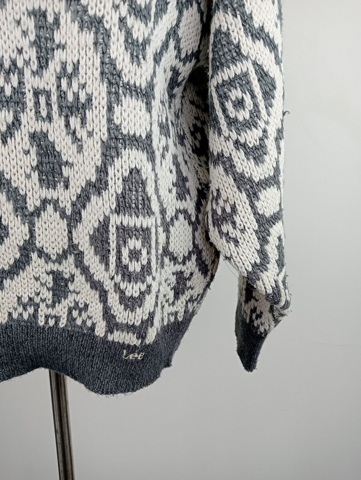 LEE MAGLIONE LANA MAGLIA WOOL UOMO TG M MAN SWEATER CASUAL VINTAGE