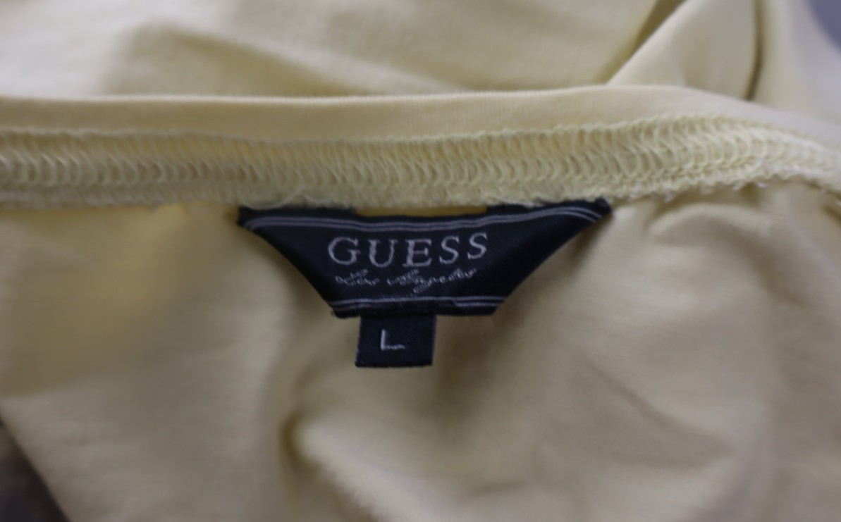 GUESS LOS ANGELES MAGLIA DONNA TG. L WOMAN CASUAL VINTAGE T-SHIRT TOP COTONE