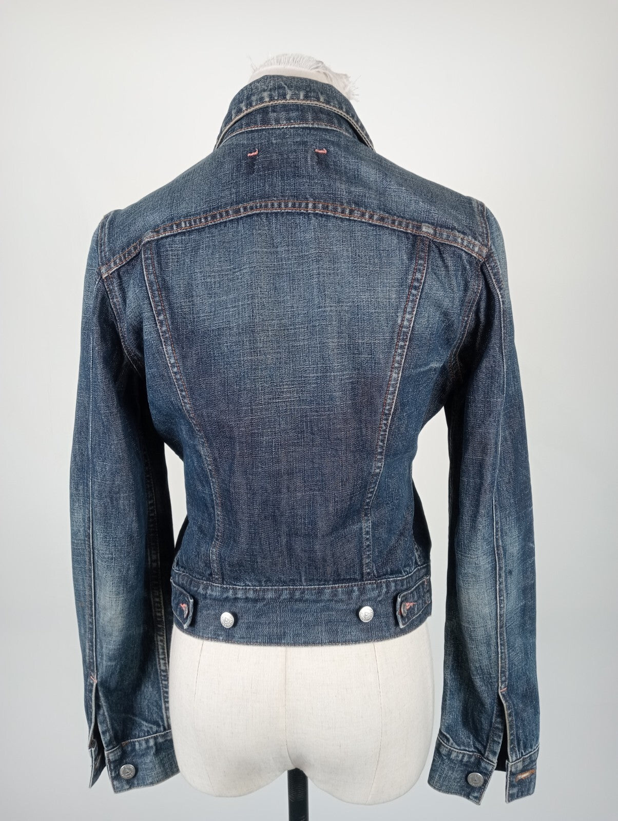 FIORUCCI JEANS GIUBBINO DONNA Tg. S WOMAN CASUAL JACKET COTONE DENIM VINTAGE