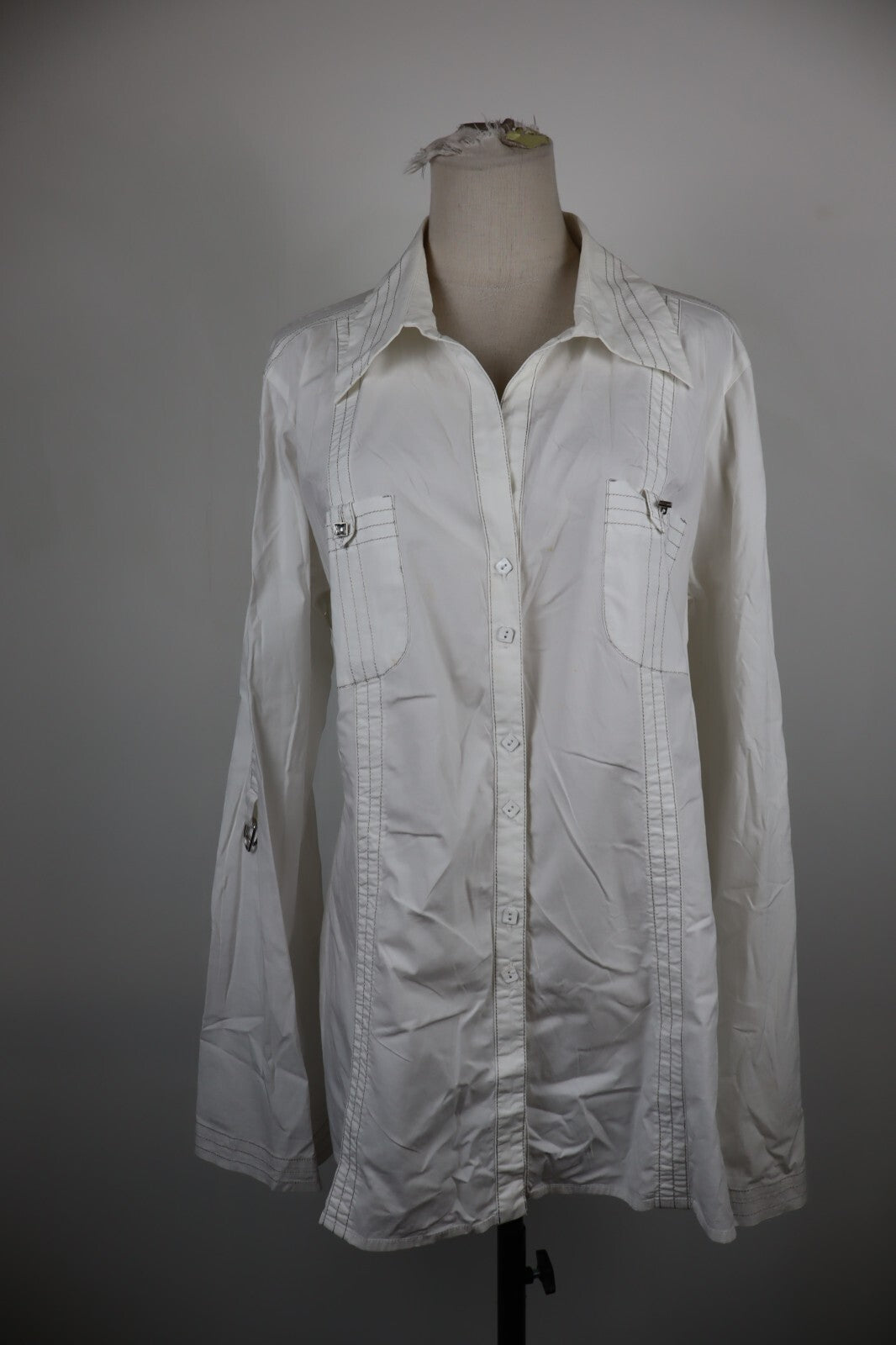 MARINA RINALDI SPORT CAMICIA DONNA TG. 29 WOMAN SHIRT CASUAL VINTAGE COTONE
