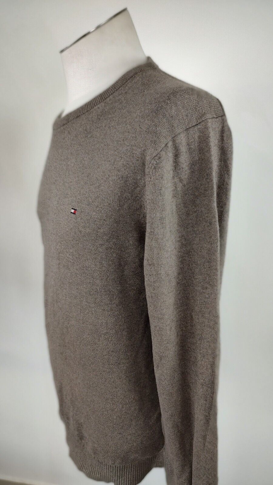 TOMMY HILFIGER  MAGLIONE COTONE CASHMERE VINTAGE UOMO Tg. M MAN SWEATER CASUAL
