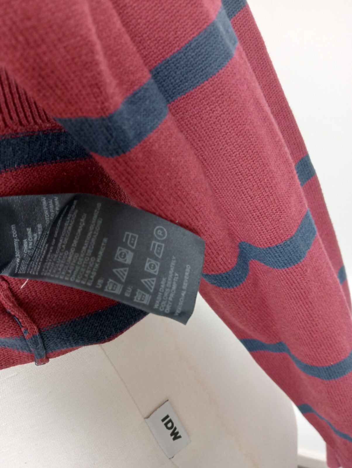 TOMMY HILFIGER MAGLIONE COTONE COTTON VINTAGE UOMO Tg. S MAN SWEATER CASUAL