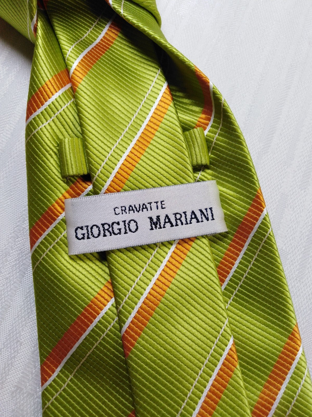 GIORGIO MARIANI 100% SILK TIE SETA CRAVATTA NECKTIE MADE IN ITALY SELF TIPPED