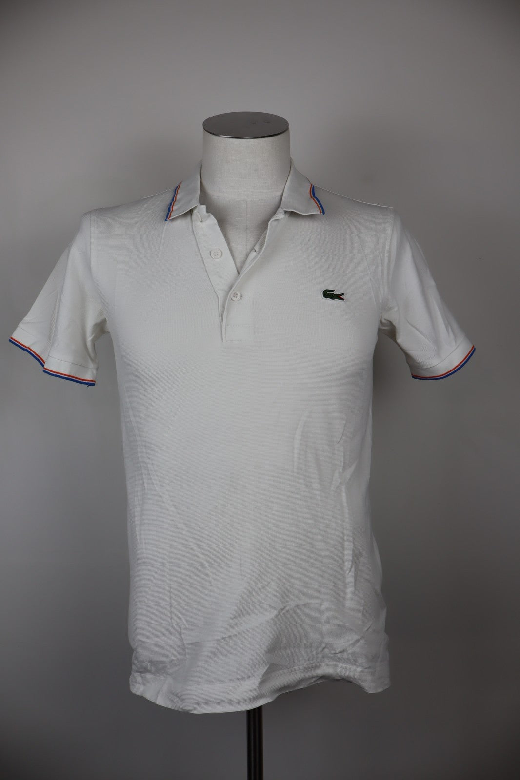 LACOSTE POLO MAGLIA UOMO COTONE TG. 2 MAN COTTON T-SHIRT CASUAL VINTAGE LOGO