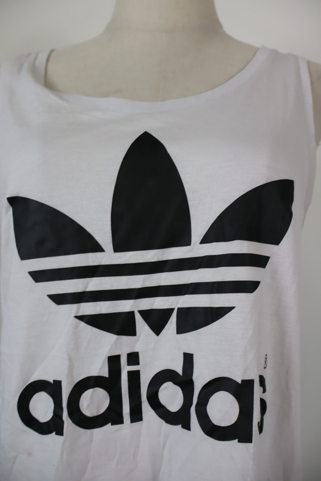 ADIDAS MAGLIA DONNA TG. 44 M  WOMAN CASUAL VINTAGE T-SHIRT TOP COTONE