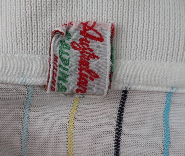 AUSTRALIAN MAGLIA POLO A RIGHE T-SHIRT UOMO TG. 50 MAN CASUAL VINTAGE  COTONE