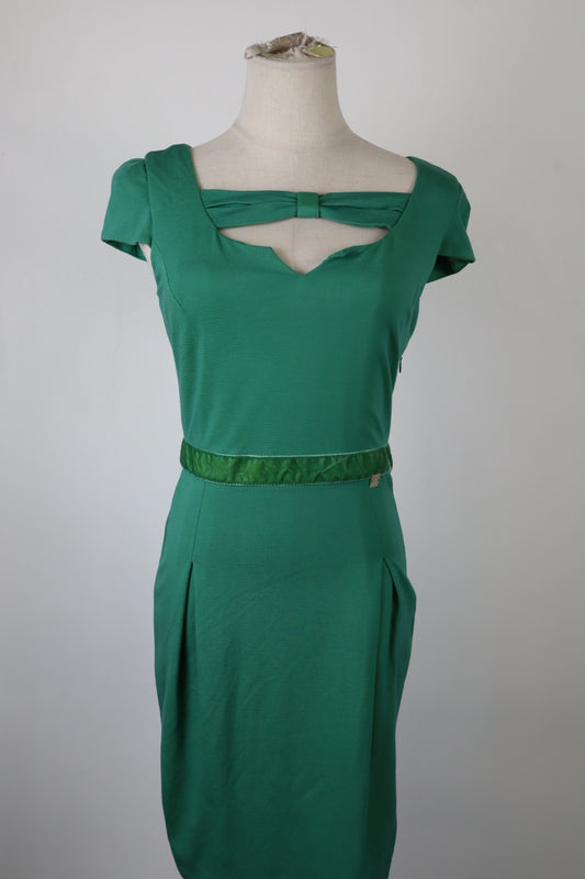 LIU JO VESTITO ABITO DONNA TG. 42 WOMAN CASUAL VINTAGE DRESS CERNIERA