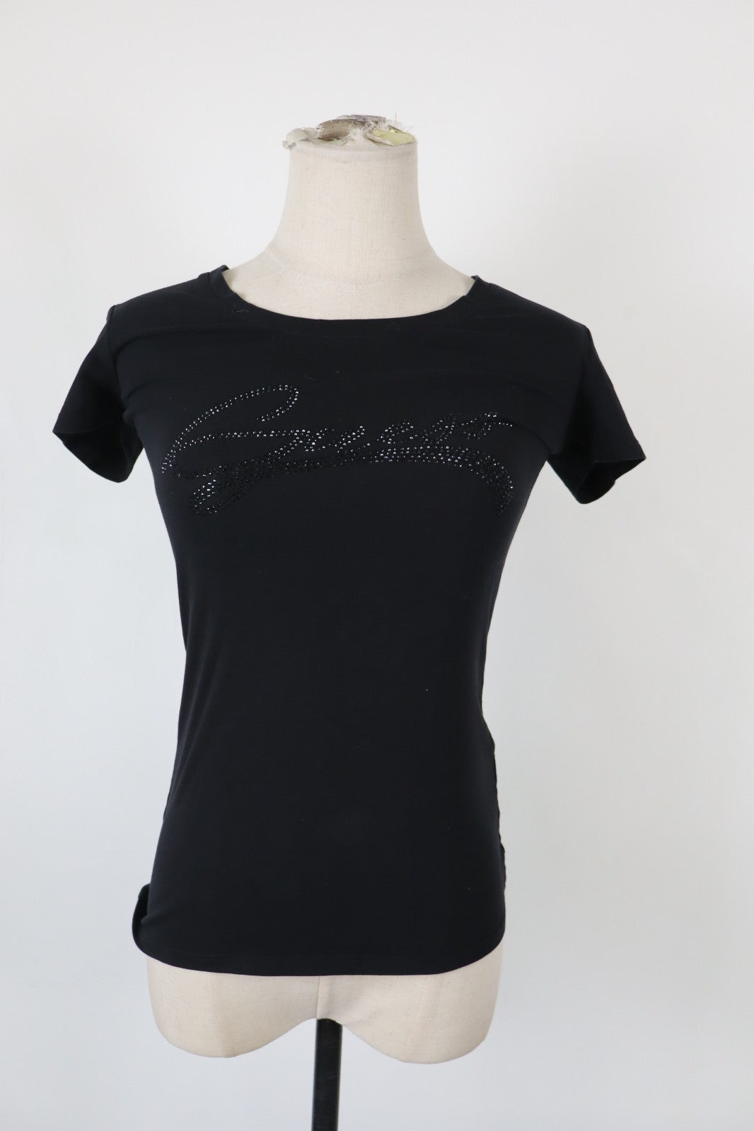 GUESS MAGLIA DONNA TG. XS WOMAN CASUAL VINTAGE T-SHIRT TOP COTONE