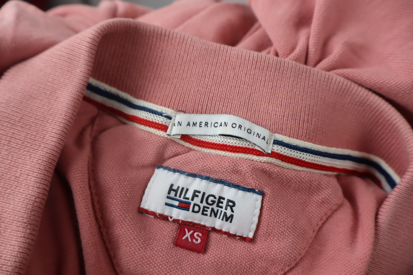 TOMMY HILFIGER DENIM POLO MAGLIA DONNA COTONE XS WOMAN SHIRT CASUAL VINTAGE