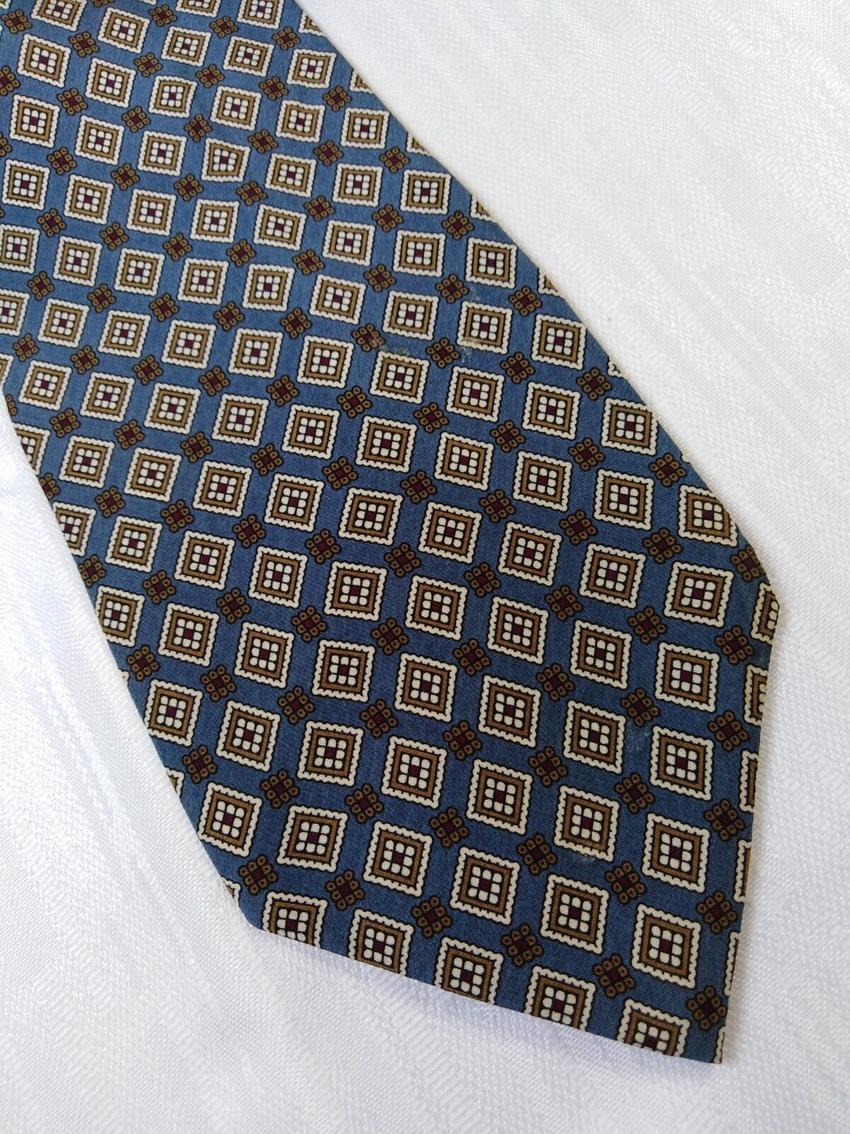 RIVE GAUCHE 100% SETA SILK TIE CRAVATTA NECKTIE ITALY VINTAGE CLASSIC