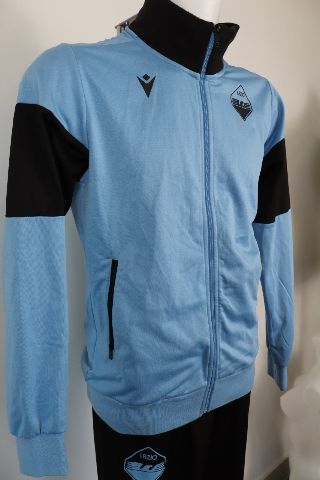 MACRON LAZIO TUTA COMPLETA CALCIO UOMO Tg M TRACKSUIT SPORT VINTAGE