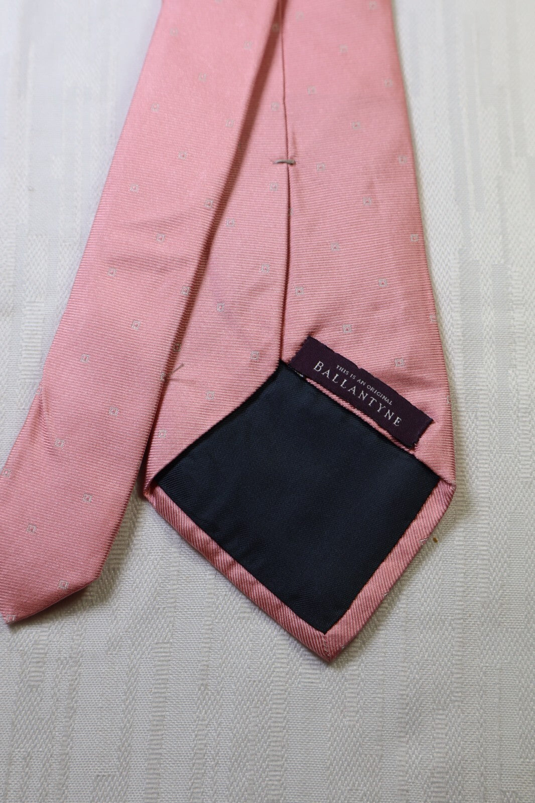 BALLANTYNE 100%  SILK TIE SETA CRAVATTA NECKTIE MADE IN ITALY