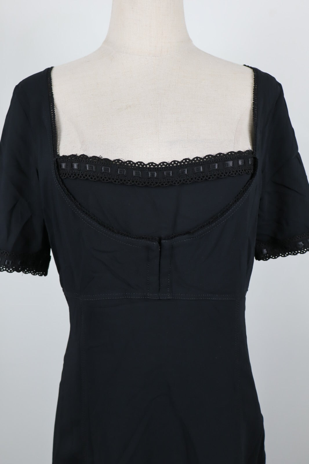 MAX & CO  TRENDS VESTITO DONNA TG. 46 WOMAN CASUAL VINTAGE DRESS MERLETTO LACES