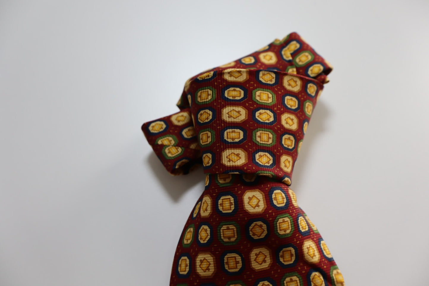 BALLANTYNE 100% SILK TIE SETA CRAVATTA NECKTIE MADE IN ITALY CLASSIC