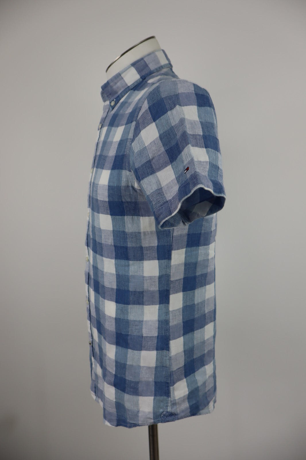 TOMMY HILFIGER CAMICIA UOMO TG S MAN CASUAL VINTAGE SHIRT COTONE LINO