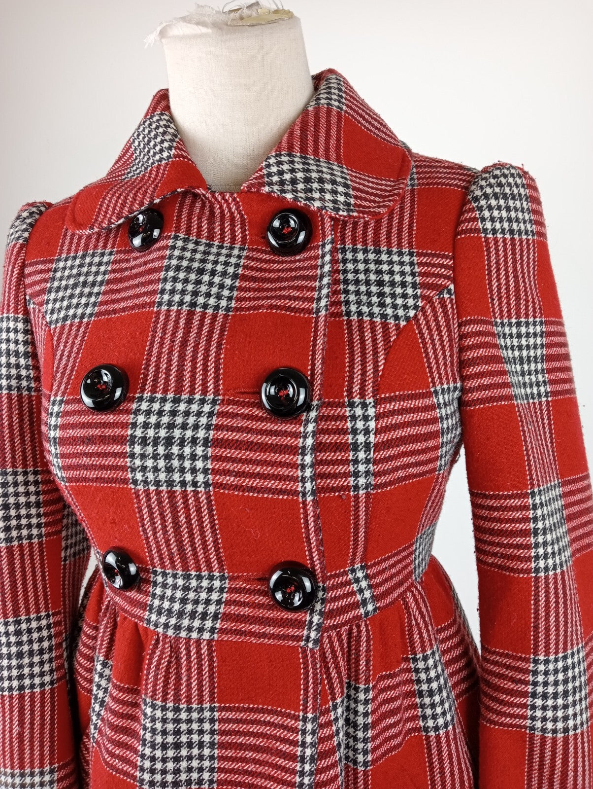 MISS BORSALINO CAPPOTTO DONNA COAT Tg 40 WOMEN LANA WOOL VINTAGE CASUAL JACKET