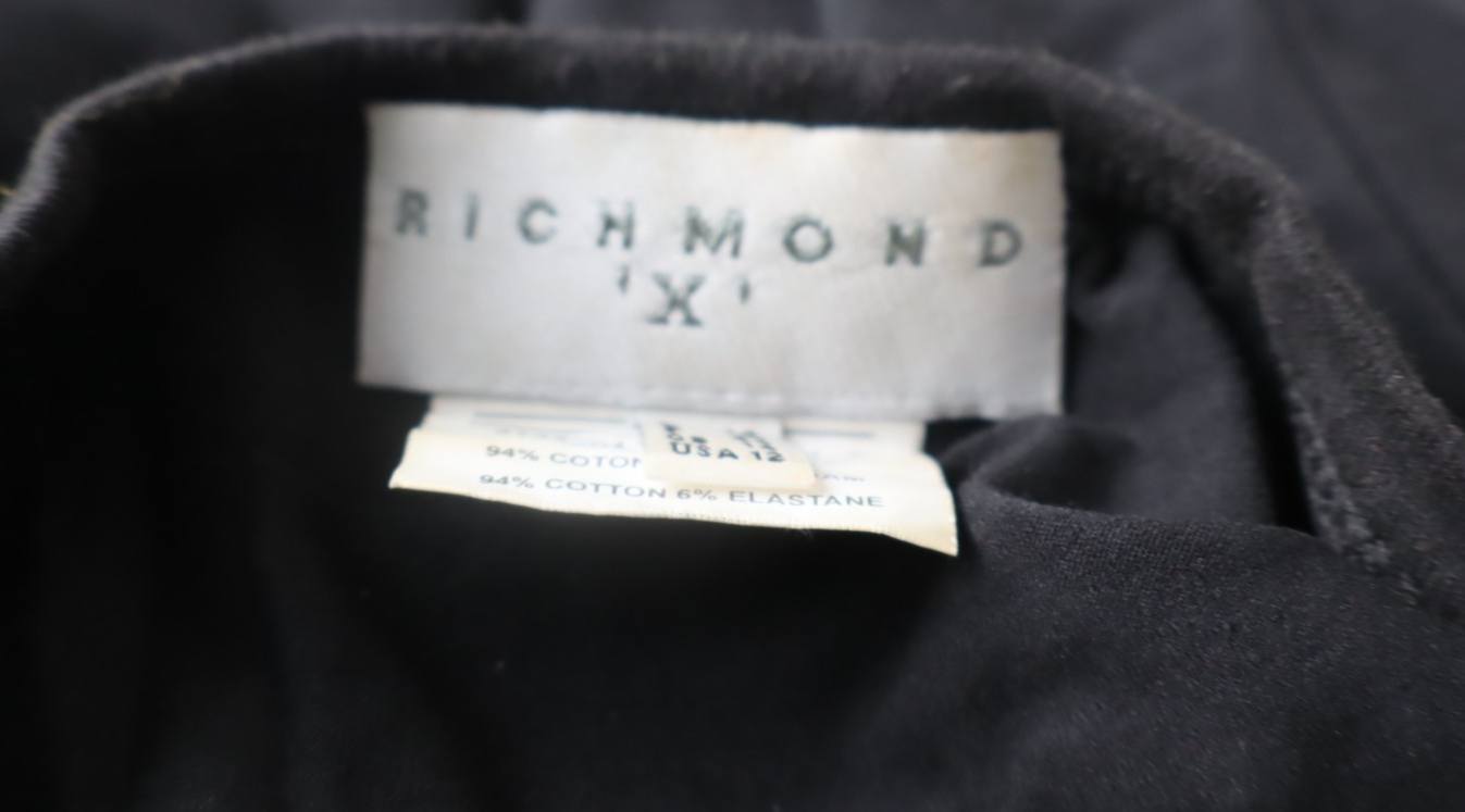 JOHN RICHMOND MAGLIA DONNA TG. 46 WOMAN CASUAL VINTAGE T-SHIRT COTONE LOGO