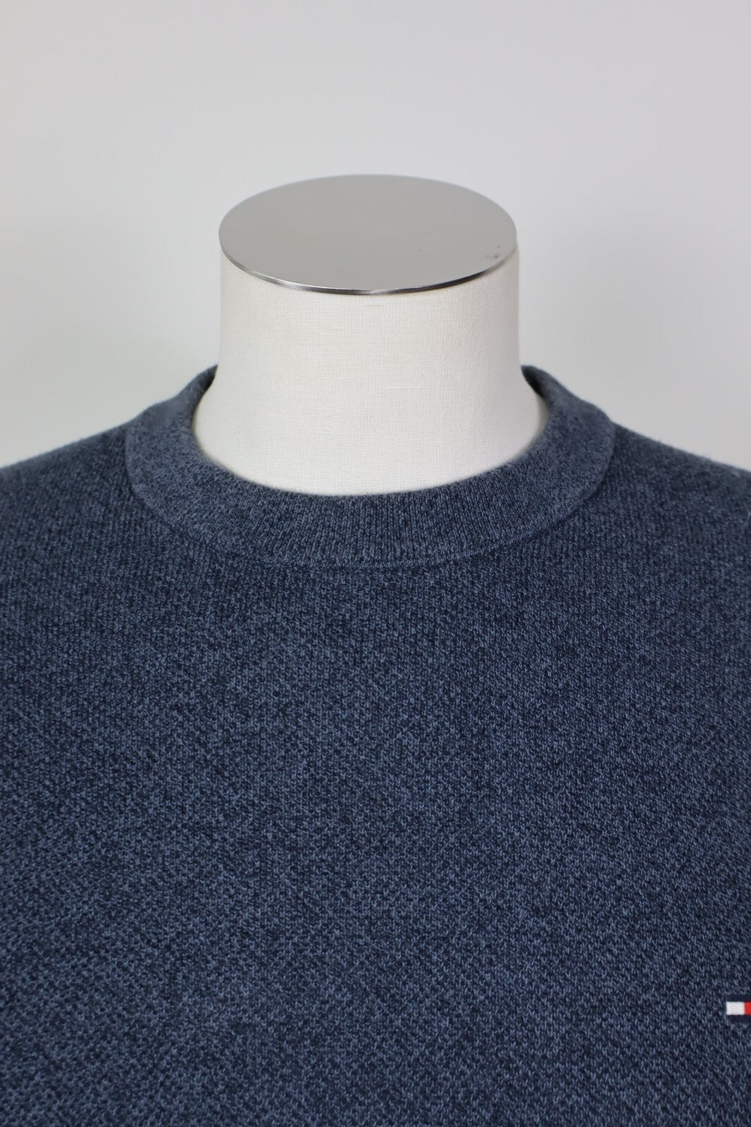 TOMMY HILFIGER MAGLIONE COTONE VINTAGE UOMO Tg. L MAN SWEATER CASUAL